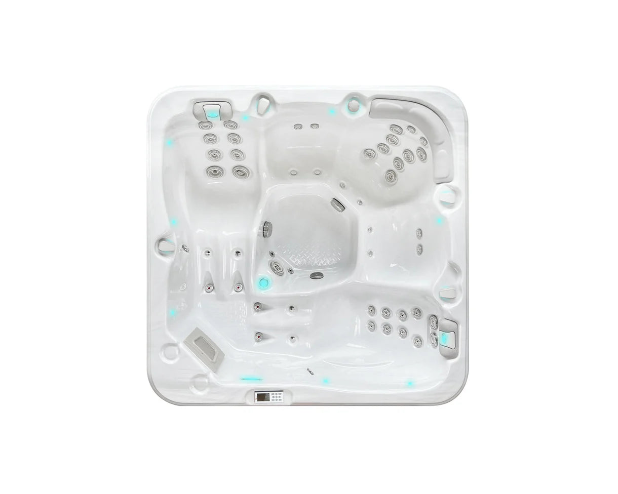 Passion Spas Relax prostrana hidromasažna kada 5 osoba Sterling White / Grey