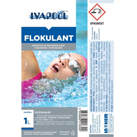 Ivapool Flokulant sredstvo za bistrenje bazenske vode 1 L