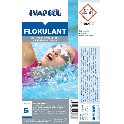 Ivapool Flokulant sredstvo za bistrenje bazenske vode 5 L