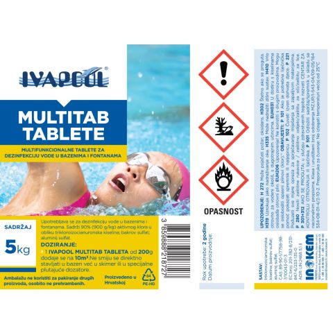 Ivapool Multitab multifunkcionalne klorne tablete 5 kg