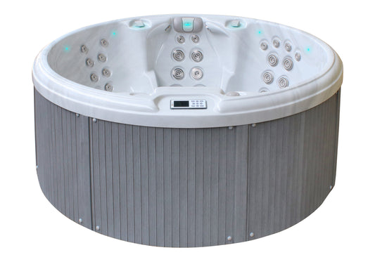 Hidromasažna kada Recharge - Sterling White with Grey